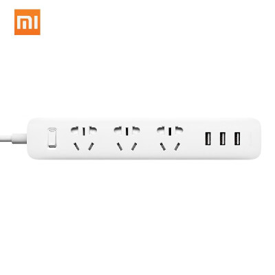 

Xiaomi Mi Smart Power Socket Portable Strip Plug Adapter Fast Charging 3 USB Extension Socket Plug 3 Standard Socket Multifunction