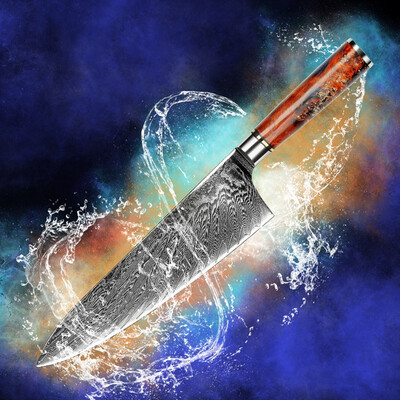 

Damascus kitchen knife