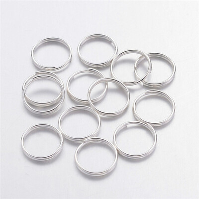 

PH PANDAHALL 1 Box Iron Split Rings Double Loop Jump Ring Close but Unsoldered Wire 21-Gauge for Jewelry Making