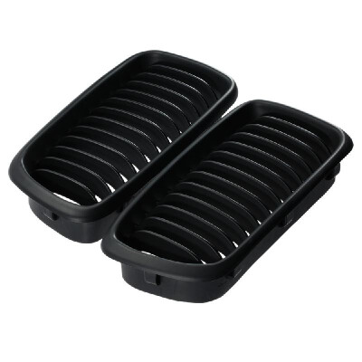 

One Pair Front Center Wide Kidney Hood Grilles Matt Black Grill for BMW E38 1997 1998 1999 2000 2001