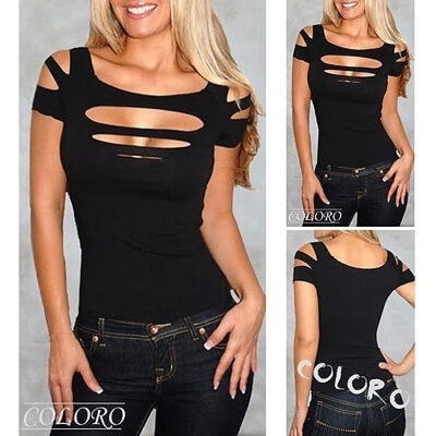 

New Sexy Women&ampampacutes LadyGirl&ampampacutes Bust hole exposure women sexy top club wear