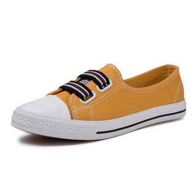 

2019 tide shoes autumn new small white canvas shoes Korean version of Joker pedal womens shoes flat lazy shoes