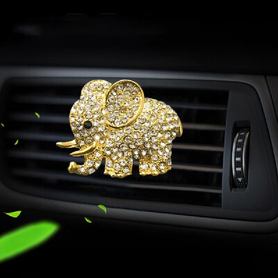 

Car Metal Elephant Styling Perfume Clip Car Air Outlet Freshener Automobile Air Vent Gap Aromatherapy Air Purifier Cleaner