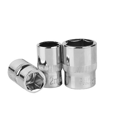 

Steel Standard Socket For Wrench 38 Inch 8mm-19mm Metric MM Chrome Master Tool