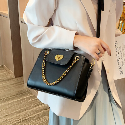 

Small bag female 2019 new wave Korean version of the wild texture portable Messenger bag chain shoulder bag simple small square bag