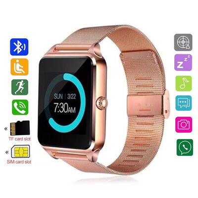 

GTcoupe Z60 Smart Bluetooth WatchMulti Function Sport Waterproof Band Support SIMTF Card For iPhone Android
