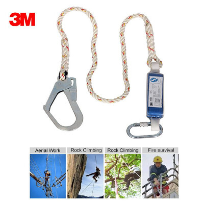 

3M 1390370 Buffer Safety Rope Safety Lanyard Fall Protection for Construction Single Leg Use with Safety Harness