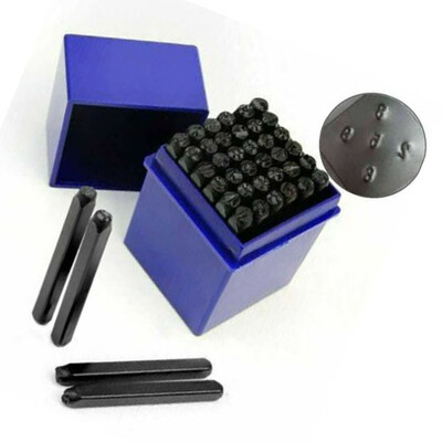 

36Pcs Alphabet & Numbers Stamp Craft Set Letter Punch Steel Metal Tool Case Box