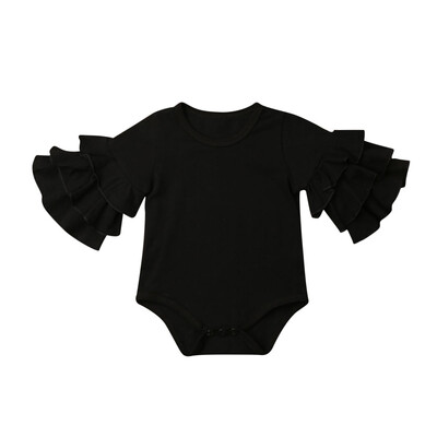 

Newborn Infant Baby Girl Clothes Ruffle Long Sleeve Romper Jumpsuit Bodysuit Outfit