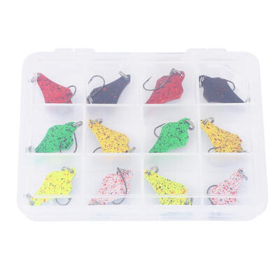 

Greensen 12PCS 3g25cm Colorful Metal Pattern Fishing Sequins Hard Baits Artificial Lures Set with Box
