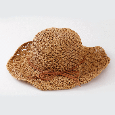 

Sun hat womens summer sun hat new pineapple head hand-made straw hat beach sunscreen big eaves hat vacation