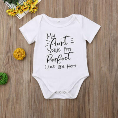 

Cotton Newborn Infant Baby Boy Girls Bodysuit Romper Jumpsuit Clothes Outfits