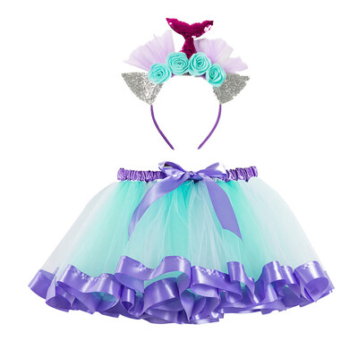 

Girls Kids Tutu Party Dance Ballet Toddler Baby Costume SkirtHeadband Set