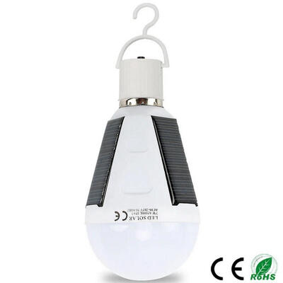 

Rechargeable LED Bulb E27 Solar Lamp Outdoor Emergency Waterproof IP65 Solar Powered Bulbs Camping Hiking Fishing Light6-10W