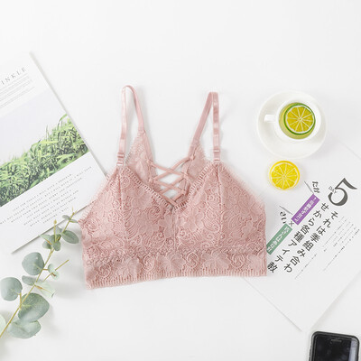 

Sexy Cross With Lace Hem Beauty Back Bra