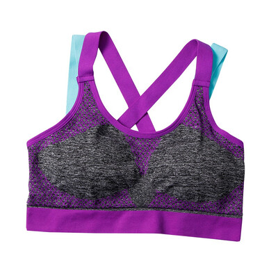 

Toponeto Sports Bras Padded Seamless Yoga Bra Casual Print Cross Strap Wireless underwear