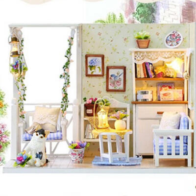 

DIY Doll House Furniture Miniature 3D Wooden Miniaturas Dollhouse Toys for Children Birthday Gifts