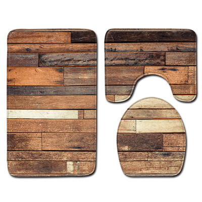 

Gobestart 3pcs Non-Slip Bath Mat Bathroom Kitchen Carpet Doormats Decor