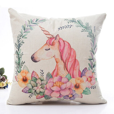 

Pillow Case Cover Square Cushion Covers for Sofa Car Home Bed Decor 45 x 45cm