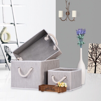 

Square Cloth Laundry Hamper Basket Home Storage Box Storage Basket No Cover