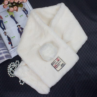 

2018 autumn&winter new hair ball soft fur scarf warm simple simple lady imitation rabbit fur collar