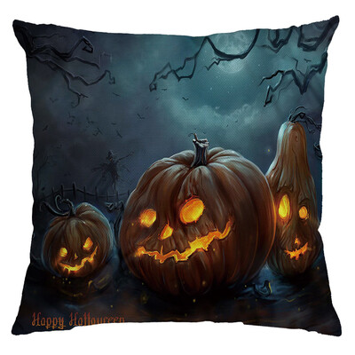 

〖Follure〗Halloween Pumpkin Pillow Cover Pillowcases Decorative Sofa Cushion Cover