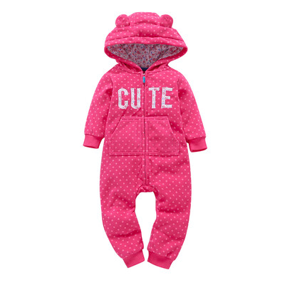 

Autumn Winter Casual Jumpsuit Baby Cartoon Printing Long Sleeve Rompers Kids Toddler Bodysuit