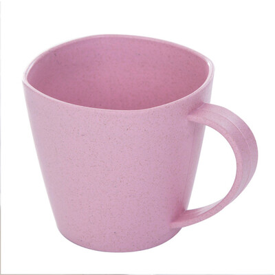 

Siaonvr 1Pc Healthy Wheat Straw Milk Cup·Environmental Protection Thick Anti-hot Cups