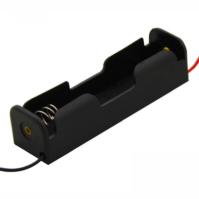 

18650 Battery Holder Storage Box Case With Wire Leads 37V Plastic Wholesale Support Line Length 150mm