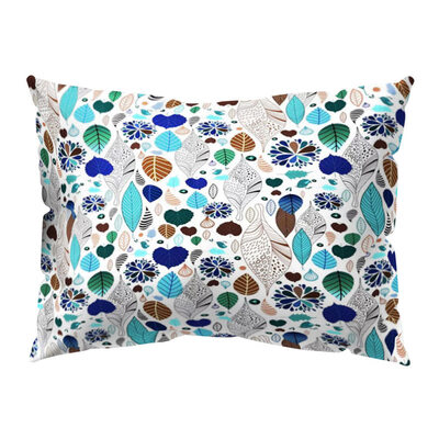 

Sun Flower Circle Leaf Pillow Case Cushion Cover Sofa Bed Car Cafe Office Decor