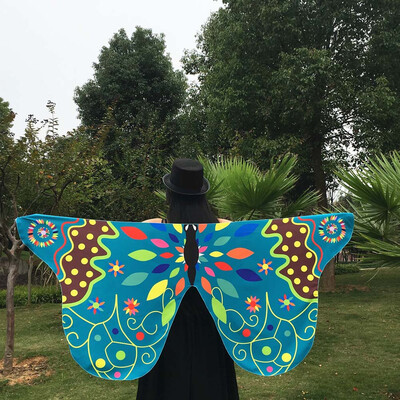 

Toponeto Soft Fabric Butterfly Wings Shawl Fairy Ladies Nymph Pixie Costume Accessory