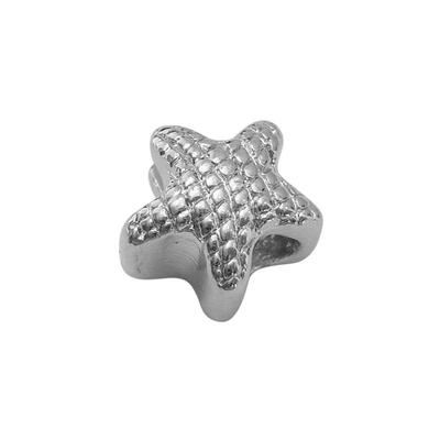

Alloy European Stopper Beads Platinum Color Star about 13mm in diameter 7mm thick hole 5mm