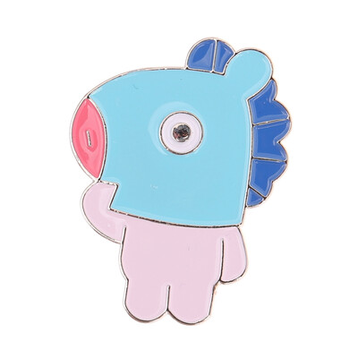 

Kpop BTS Titanium Steel Badge Brooch Cute Cartoon Brooch Bag Pendant Boys Girls Accessories Hot Gift for Fans