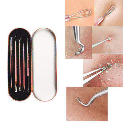 

〖Follure〗Stainless Blackhead Facial Acne Spot Pimple Remover Extractor Tool 5Pcs Skin