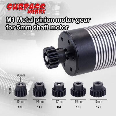 

Siaonvr SURPASSHOBBY M1 5mm 13T 14T 15T 16T 17T Metal Pinion Gear for 18 RC Car Truck