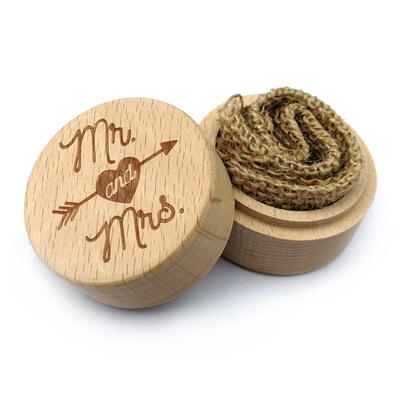

Personalized Rustic Wedding Wood Ring Box Holder Customized Bearer Box
