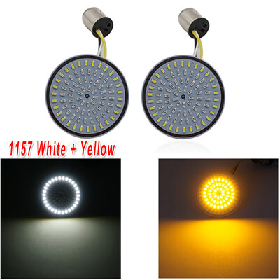 

2pcs Yellow Motorcycle LED Turn Signal Light Lamp Indicator 12V 1156 For Harley