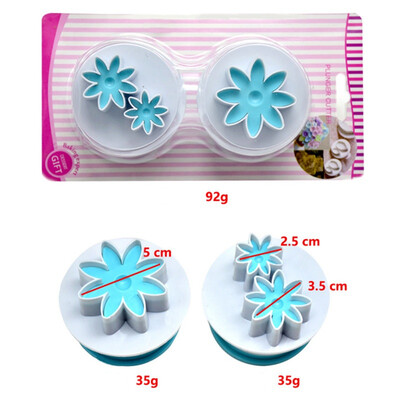 

2PcsSet Mini Maple Plum Shape Fondant Cake Mold Spring Embossing Mold Biscuit Cookies Cutter Diy Cake Decorating Tools