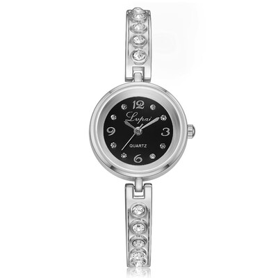 

Korean version of the small&exquisite bracelet watch LVPAI brand with rhinestone alloy fashion watch