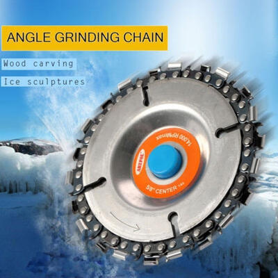 

4inch 22 Saw Tooth Fine Cut Round Disc Chain Set for 100115cm Angle Grinder