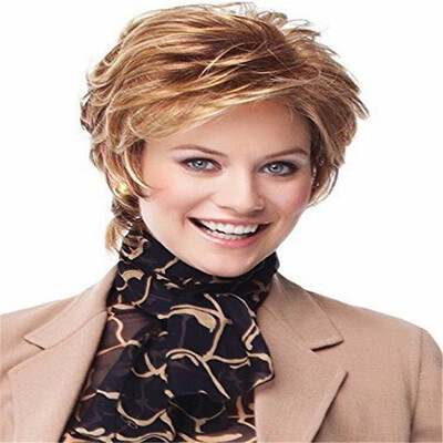 

Women\S Short Curly Fluffy Facial Wig