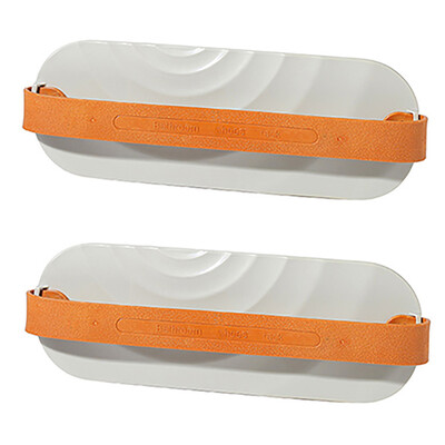 

Gobestart Wall-Mounted Shoe Rack Storage Rack Adhesive Household Slippers 2PC