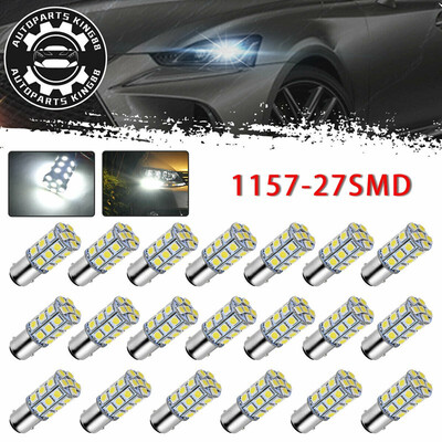 

20x White 1157 BAY15D 5050 27SMD For Boat Marine RV Camper Car LED Light Bulb