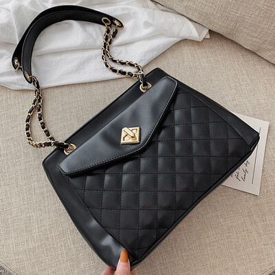 

2019 New Summer Fashion Embroidered Line Chain Small Fragrant Wind Shoulder Bag Joker Western Style Messenger Bag Female