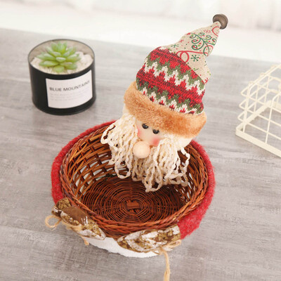 

Candy Storage Basket Merry Christmas Decoration Santa Claus Storage Basket Gift Christmas Decorations For Home