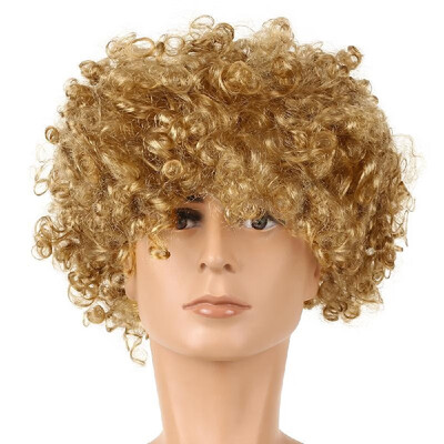

Soccer Fans Wig Explosion Curly Hairpiece Party Decoration Carnival Headwear Wigs