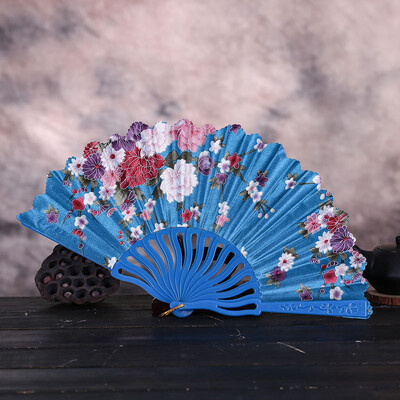 

Siaonvr Best Chinese Style Dance Wedding Party Lace Silk Folding Hand Held Flower Fan