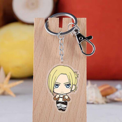 

Attack On Titan Anime Acrylic Double-sided Transparent Keychain Cute Pendant