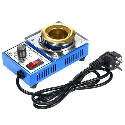 

300W 220V 100mm 1200g Mini Lead Free Soldering Pot Titanium Coating Stainless Steel Solder Pot Compact Temperature Adjustable Sold