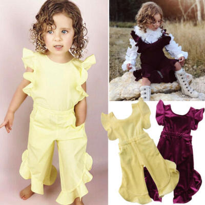 

UK Toddler Kids Baby Girl Clothes Korean velvet Romper Jumpsuit Sunsuit Outfits